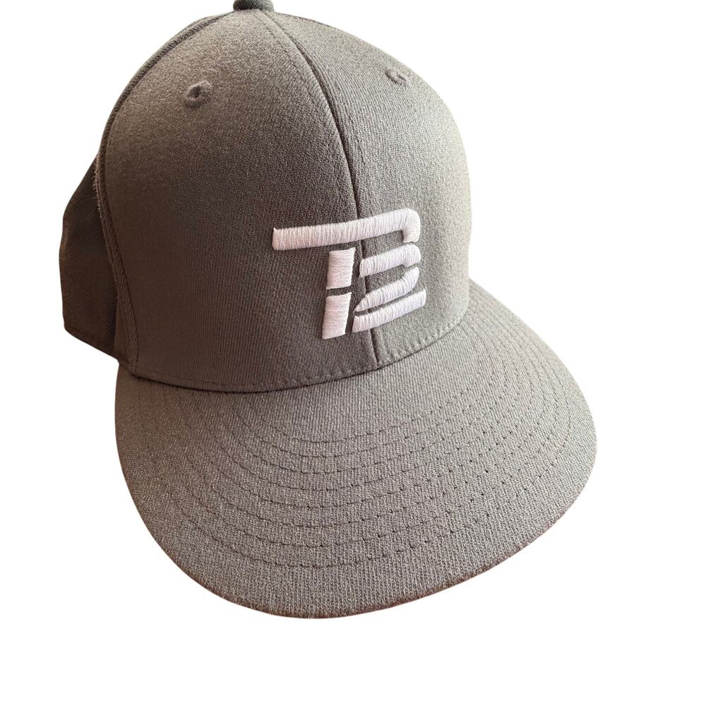 NEW TB12 hat trucker style fitted 7 1/4 - 7 5/8 Grey‎ Tom Brady wool